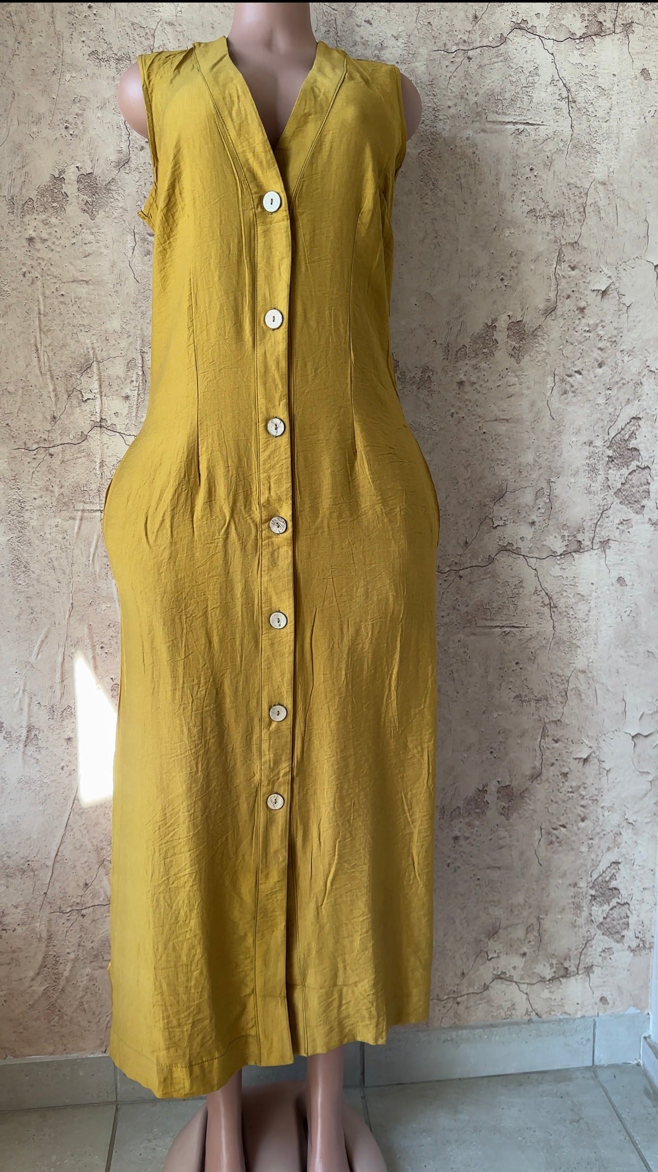 Classic Button Maxi Dress