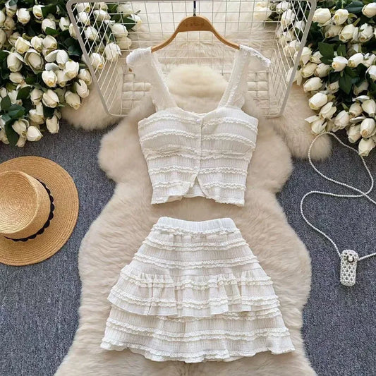 Camisole High Waist Skirt Set